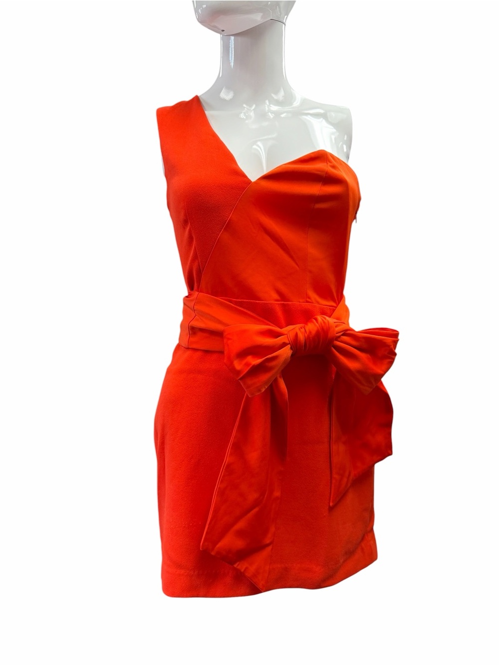 N NBD Jasper Mini Dress In Red Orange